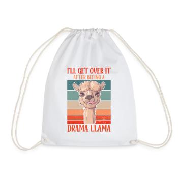 Drama Llama I'll Get Over It Alpaka - Turnbeutel - Weiß - Vorne