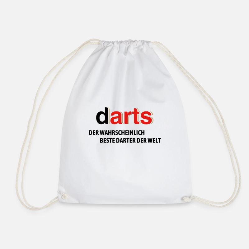 Der wahrscheinlich beste Darter der Welt - Turnbeutel - Weiß