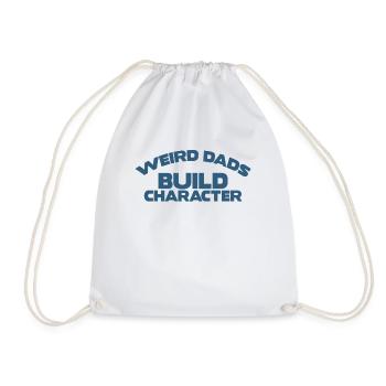 Pères étranges Forme Caractère Père drôle - Sac de sport léger - blanc - Devant