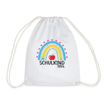Schulanfang Erster Schultag Schulkind 2024 - Turnbeutel - Weiß - Vorne