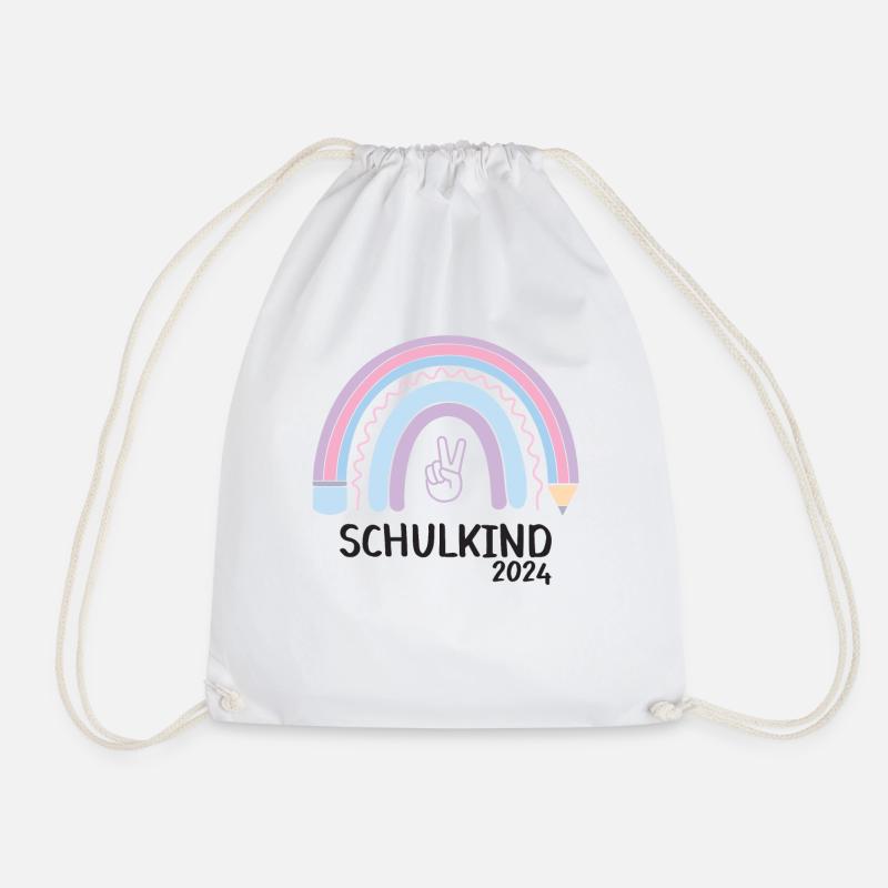 Schulanfang Einschulung Schulkind 2024 - Turnbeutel - Weiß