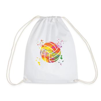 Volleyball Players Kids Beach Volleyball - Drawstring Bag - white - Front