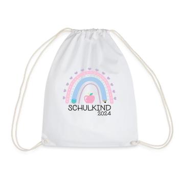 Start of school enrollment school child 2024 - Drawstring Bag - white - Front