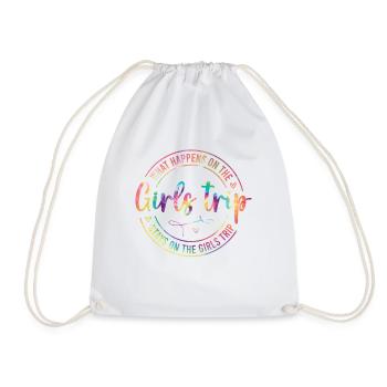Que se passe-t-il lors du voyage entre filles - Sac de sport léger - blanc - Devant