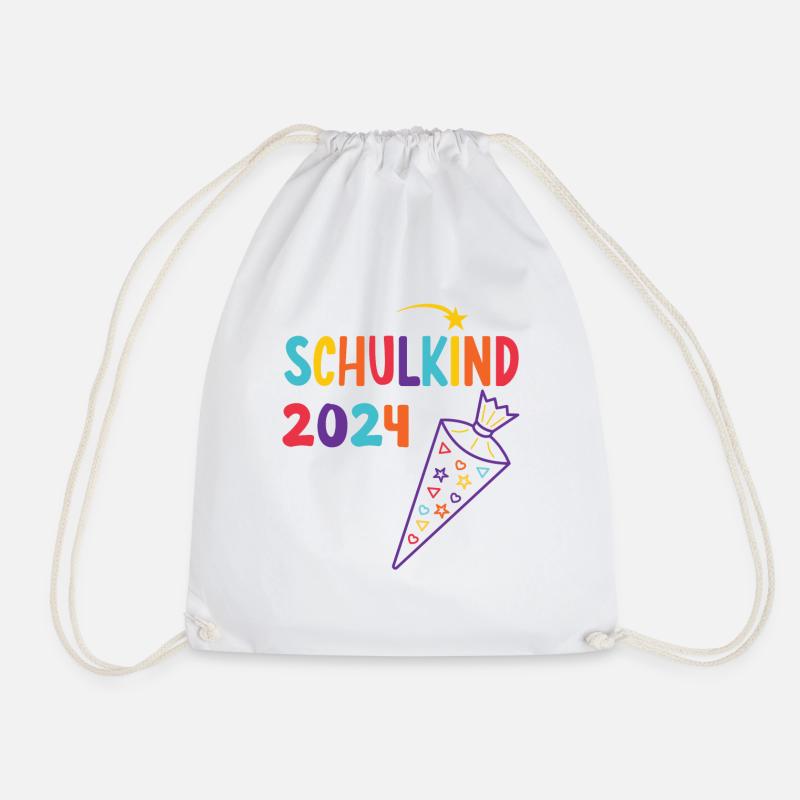 Schulanfang Einschulung Schulkind 2024 - Turnbeutel - Weiß
