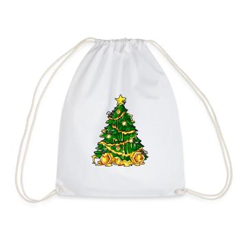 Abeilles et miel - Arbre de Noël apiculteur - Sac de sport léger - blanc - Devant