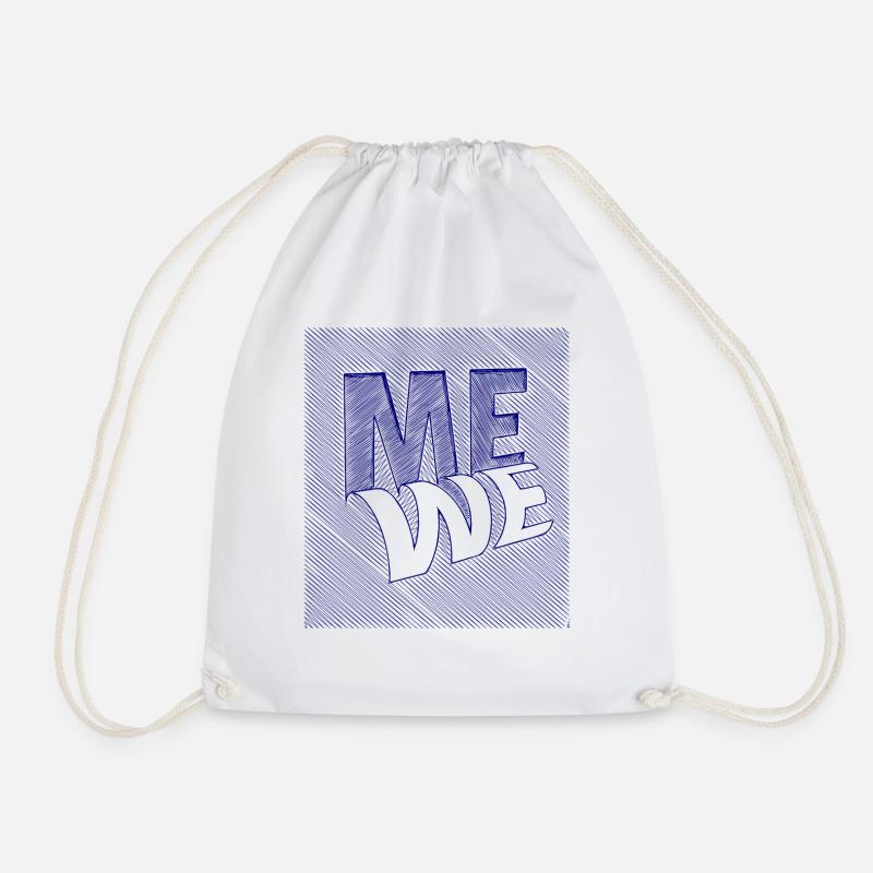 me we scribble - Turnbeutel - Weiß