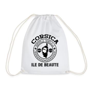 Corsica Ile de Beaute Isula Bella Island Corsica - Drawstring Bag - white - Front