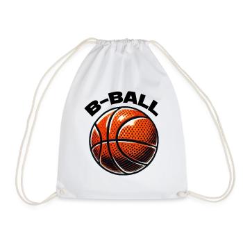 basketball - Drawstring Bag - white - Front