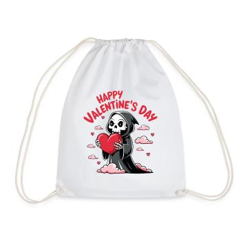 faucheuse amoureuse avec coeur - Sac de sport léger - blanc - Devant