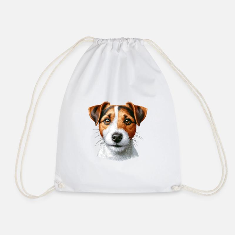 Hundegesicht - Jack Russell Terrier - Turnbeutel - Weiß