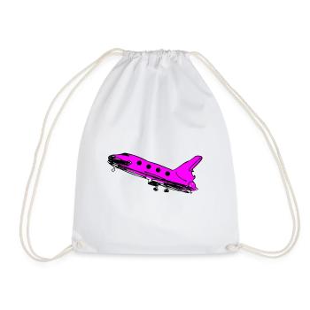 fusée rose voyage voyage fly fusée - Sac de sport léger - blanc - Devant