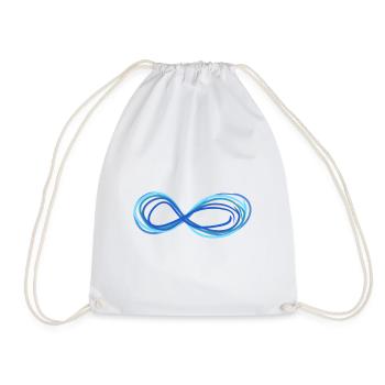 infinite infinity - Drawstring Bag - white - Front