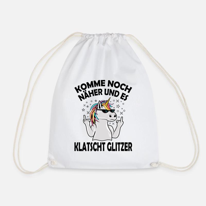 witzige Geschenke Sarkasmus Ironie Humor Einhorn - Turnbeutel - Weiß