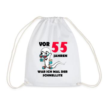 55.Ehrentag 55. Jubiläum Club der alten Säcke 55 - Turnbeutel - Weiß - Vorne