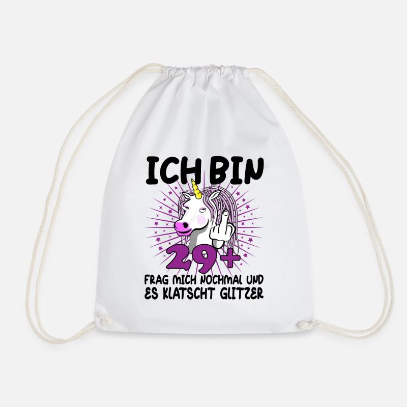 30. Geburtstag Einhorn 30 Jahre 30. Jubiläum Fun - Turnbeutel - Weiß
