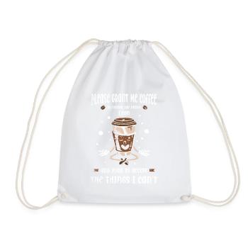 Coffee Lover Coffein Lovers Cappuccino Design - Turnbeutel - Weiß - Vorne