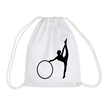 Rhythmic gymnastics - Drawstring Bag - white - Front