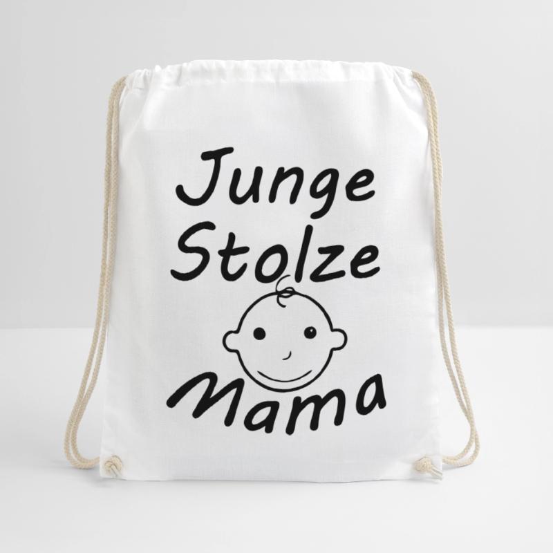 Junge, stolze Mama Geschenk Mutter Muttertag Turnbeutel