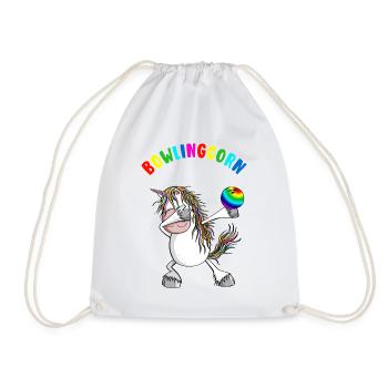Bowlingcorn - Dabbing Unicorn Bowling - Dab - Sac de sport léger - blanc - Devant
