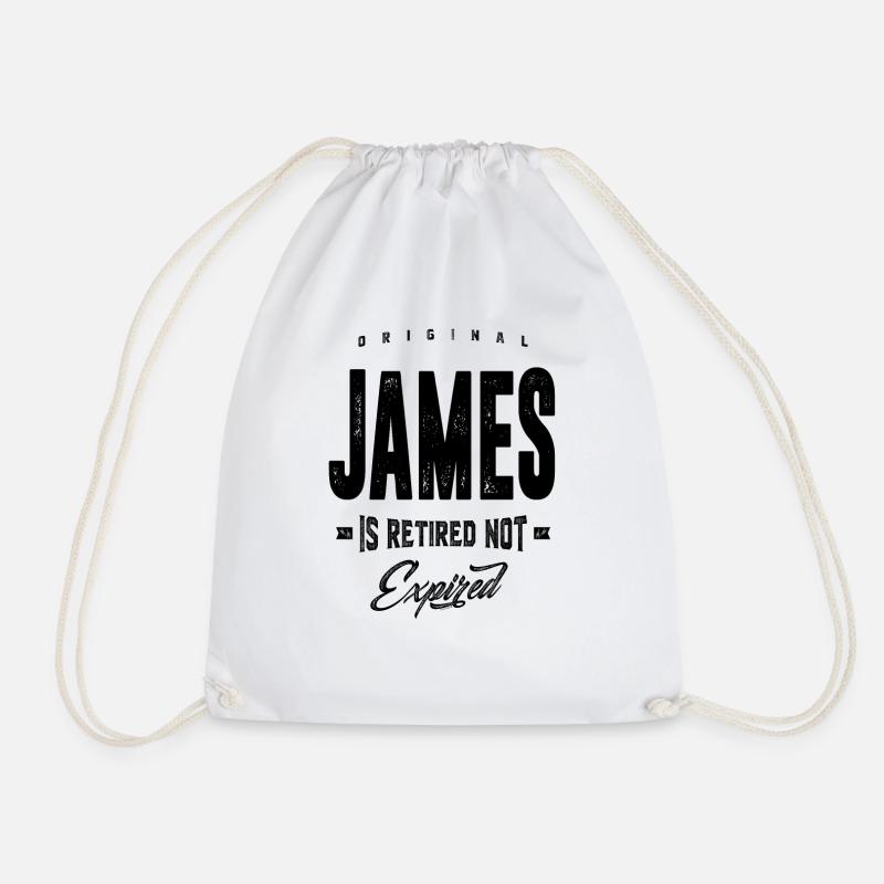James - Drawstring Bag - white