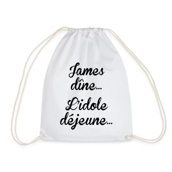 James dîne, l'idole déjeune - Sac de sport léger - blanc - Devant