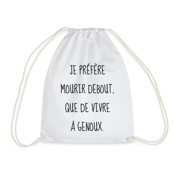 Cinéma / Citation / Série télé / Geek - Sac de sport léger - blanc - Devant