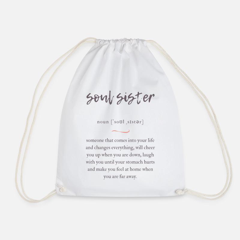 Soul Sister (Seelenschwester) Convoluted Edition - Turnbeutel - Weiß