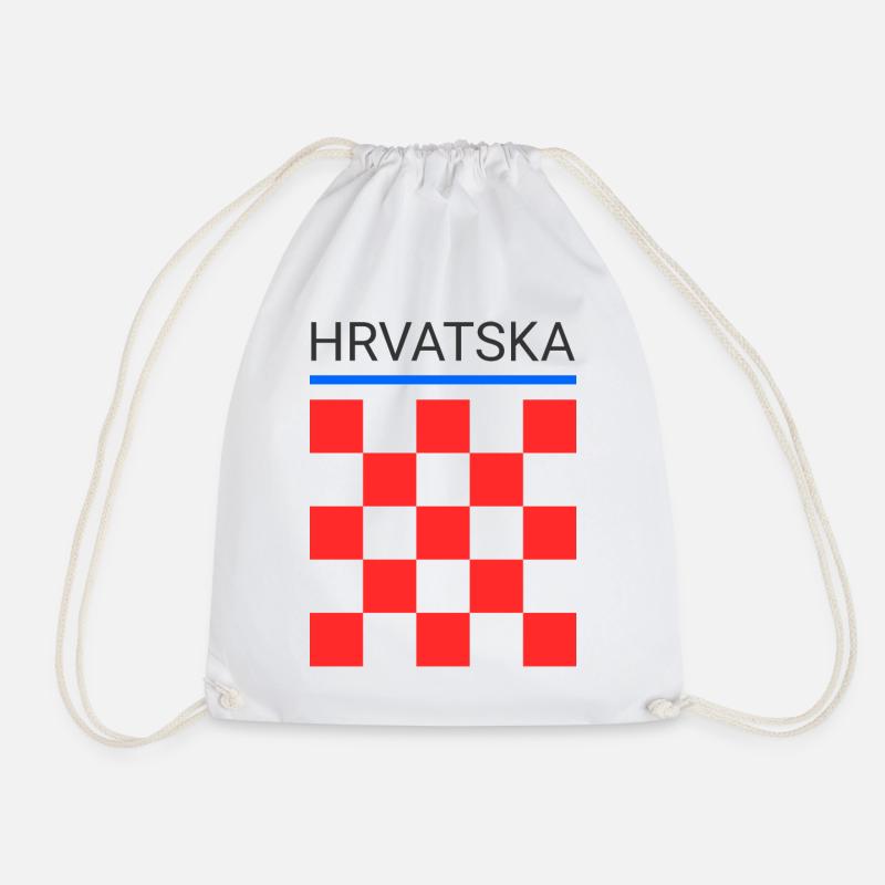 Hrvatska - Turnbeutel - Weiß