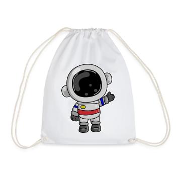 Astronaute Cosmos Spaceman Space - Sac de sport léger - blanc - Devant