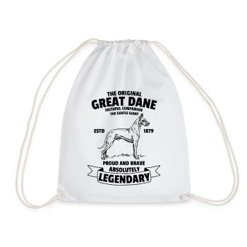 Légendaire Great Dane Classic Vintage Rétro - Sac de sport léger - blanc - Devant