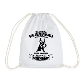 Légendaire Doberman Dog Classic Retro Vintage - Sac de sport léger - blanc - Devant
