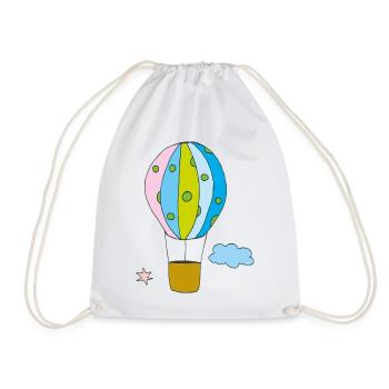 heissluftballon - Turnbeutel - Weiß - Vorne