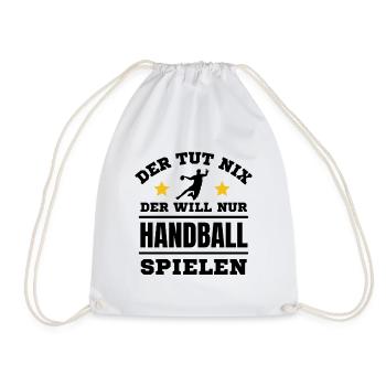 Handball Spielen Spieler Handball Liebhaber - Turnbeutel - Weiß - Vorne