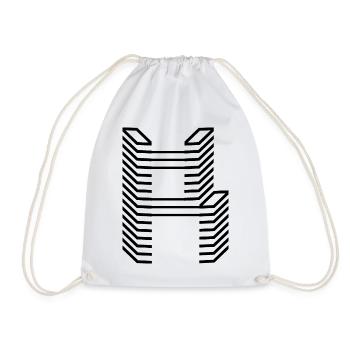 Conception unique du logo Letter R - Sac de sport léger - blanc - Devant