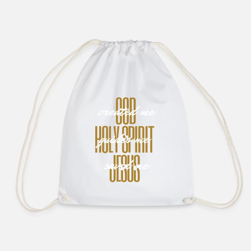 Holy Trinity - Drawstring Bag - white