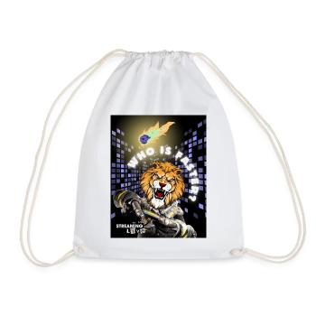 Gamer Tiger Big City Who is faster? Meteorit - Turnbeutel - Weiß - Vorne