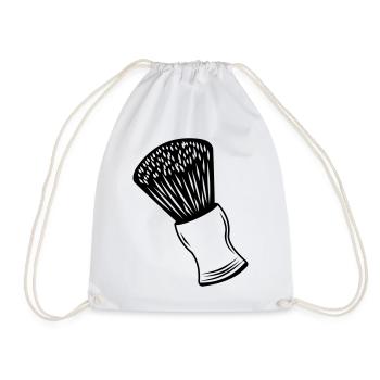 Shaving brush - Drawstring Bag - white - Front
