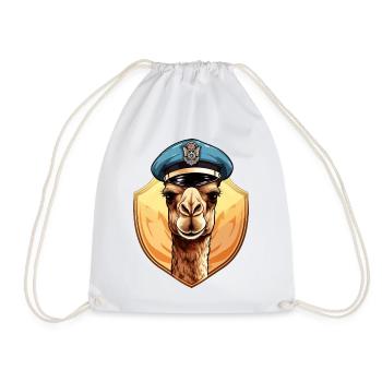 Chameau de la police - Sac de sport léger - blanc - Devant