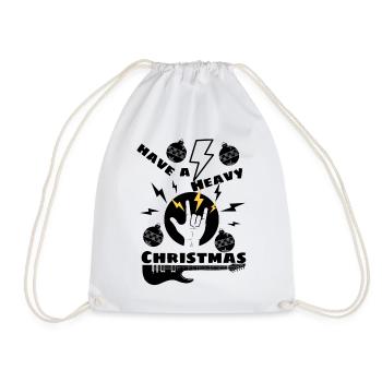 have a Heavy Christmas - Merry Christmas cool Rock - Turnbeutel - Weiß - Vorne
