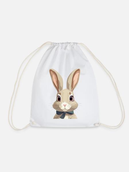 Niedlicher Hase - Turnbeutel - Weiß