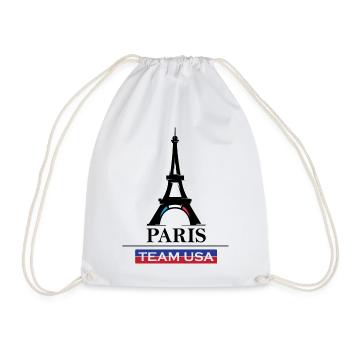 Paris team USA Sport Spiele Athlet Sportler Symbol - Turnbeutel - Weiß - Vorne