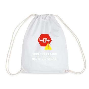 Humor im Code: Eine visuelle Fehlermeldung - Turnbeutel - Weiß - Vorne