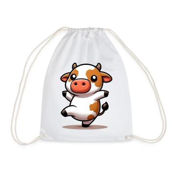 Vache - Sac de sport léger - blanc - Devant