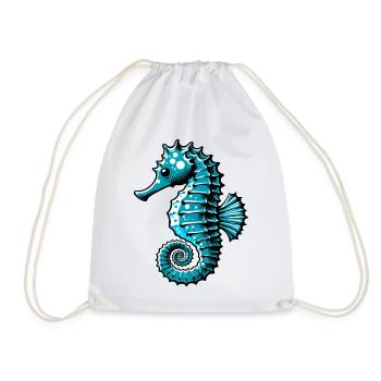Hippocampe - Sac de sport léger - blanc - Devant