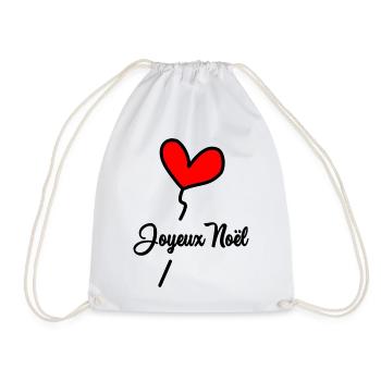 CHRISTMAS. MERRY CHRISTMAS. FIR. HAPPY NEW YEAR - Drawstring Bag - white - Front