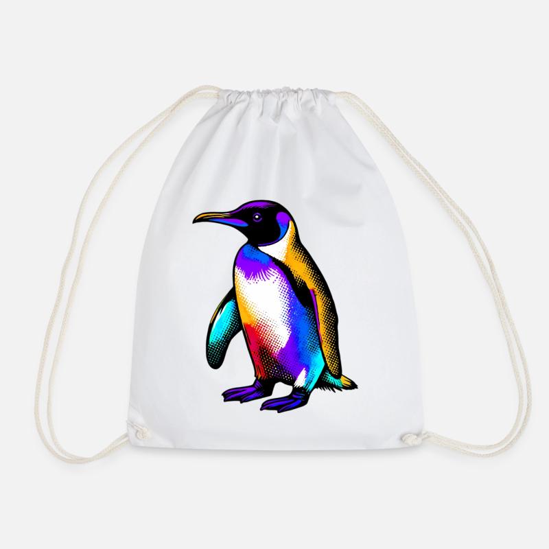 Pinguin - Turnbeutel - Weiß