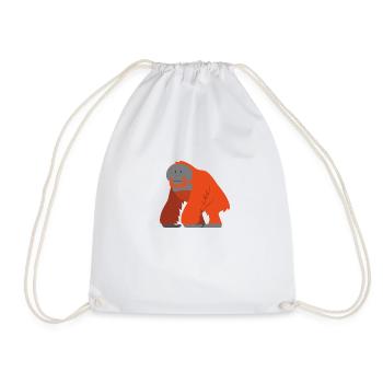 L’orang-outan sage - Sac de sport léger - blanc - Devant