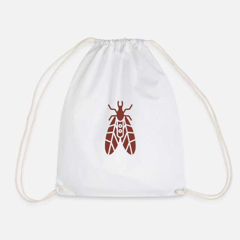 Fragile caddisfly - Drawstring Bag - white