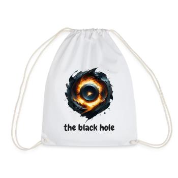 The Black Hole - Drawstring Bag - white - Front